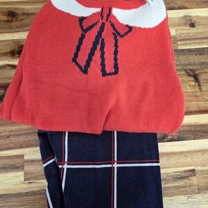 Janie and Jack Red and Navy Kids Matching Set